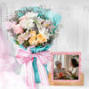 Christmas Memory Frame And Bouquet Combo Online