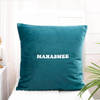 Gift Christmas Nap Personalized Velvet Pocket Cushion - Blue