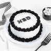 Gift Classic Black And White Cake