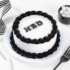 Classic Black And White Cake