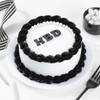 Classic Black And White Cake (Half kg)