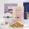 Classic Evil Eye Rakhi And Sweets Hamper