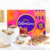 Clay Diya Set with Cadbury Celebrations