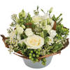 Cocon white flower arrangement