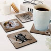 Buy Coffee And Memories Personalized Coasters - Set Of 4