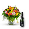 Colorful bouquet with Cava