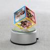 Gift Colorful Personalized Rotating Crystal Cube with LED