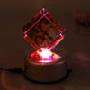 Buy Colorful Personalized Rotating Crystal Cube with LED