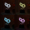 Buy Couple Ring Personalized LED Lamp - Black Base