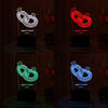 Shop Couple Ring Personalized LED Lamp - Black Base