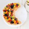 Crescent Moon Fruit And Cream Cake (1 Kg) Online