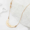 Crescent Moon Personalized Pendant Chain Online