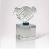 Crystal Handshake Trophy