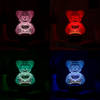 Shop Cuddly Bear Personalized Black Base LED Lamp