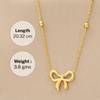 Shop Cute Bow Gold Necklace