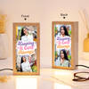 Cute Glow Personalized Wooden LED Photo Frame For Her