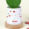 Gift Cute Hoya Heart Plant with Personalized Vase