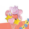 Cute Peppa Pig Foil Balloons - Set Of 7