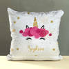 Cute Unicorn Personalized Sequin Cushion Online