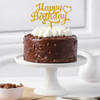 Gift Decadent Chocolate Butterscotch Birthday Cake
