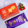 Gift Decorated Ganesha with Sweet & Chocolate