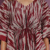 Gift Deep Red Muslin Kaftan Set