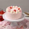 Buy Delightful Strawberry Cake And Roses Gift Combo
