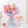 Delightful Strawberry Cake And Roses Gift Combo