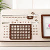 Shop Desk Calendar With Wooden Stand - Personalized