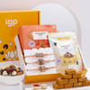 Divine Antique Pearl Rakhi With Treats Hamper Online