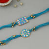 Gift Divine Meena Rakhis With Kaju Katli