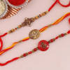 Divine Om Metal Rakhi (Set of 3)