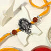 Gift Divine Oxidized Metal Rakhi - Set Of 2