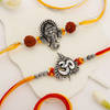 Divine Oxidized Metal Rakhi - Set Of 2