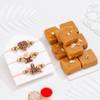 Divine Rakhi Trio And Mithai Gift Combo