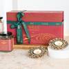 Gift Diwali Delight Hamper With Gourmet Treats And Diyas