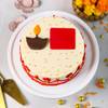 Shop Diwali Diya & Floral Semi-Fondant Cake