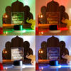Shop Diwali With Family Personalized LED Lamp With Black Base