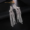 Gift Earrings - Dangler Curve - Diamond - Silver - Juju Joy