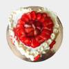 Eggless Fresh Strawberry Cake for Valentine's Day Online