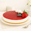Eggless Strawberry Cheesecake