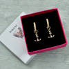 Shop Elegant Anchor Shape Pearl Earrings