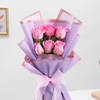 Buy Elegant Aqua Pink Rose Bouquet