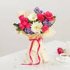 Gift Elegant Blooms And Chocolate Swirl Cake Duo