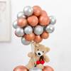 Buy Elegant Metallics Balloon And Teddy Arrangement