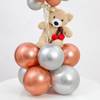 Shop Elegant Metallics Balloon And Teddy Arrangement
