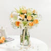 Buy Elegant Peach Rose Vase Arrangement