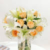 Shop Elegant Peach Rose Vase Arrangement
