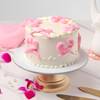 Gift Elegant Pink Swirl Cream Cake