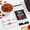 Elegant Rakhi Set And Dark Chocolate Hamper Online